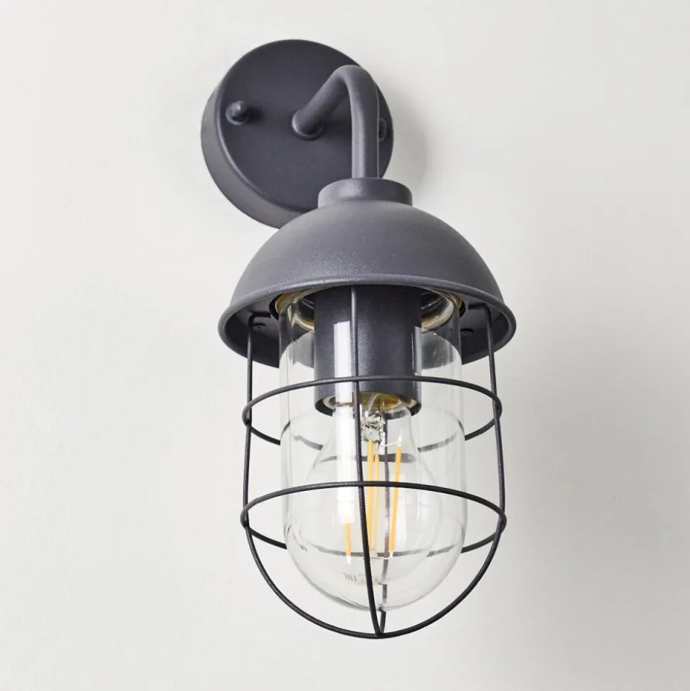 Applique Murale D'Exterieur Toftlund Gris, 1 Lumiere