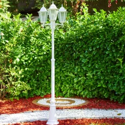Applique Murale D'Exterieur Led Lutec Focus Blanc, 3 Lumieres