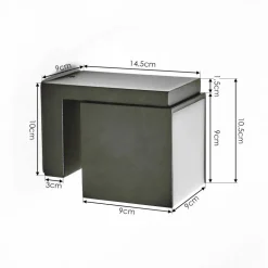 Applique Murale D'Exterieur Swanek Led Anthracite, 1 Lumiere