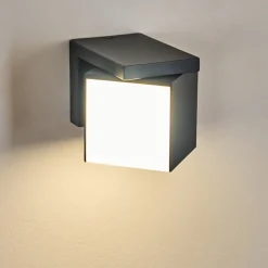 Applique Murale D'Exterieur Swanek Led Anthracite, 1 Lumiere