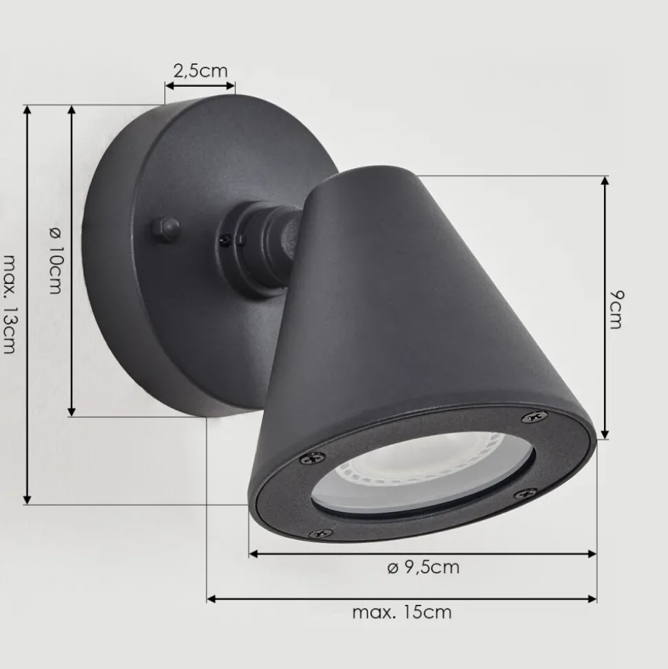 Applique Murale D'Exterieur Fornaboda Anthracite, 1 Lumiere