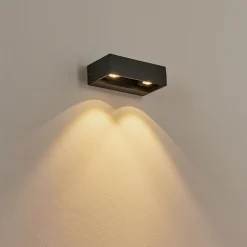 Applique Murale D'Exterieurfletcher Led Anthracite, 2 Lumieres