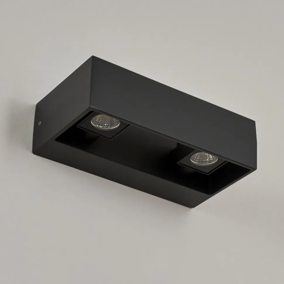 Applique Murale D'Exterieurfletcher Led Anthracite, 2 Lumieres