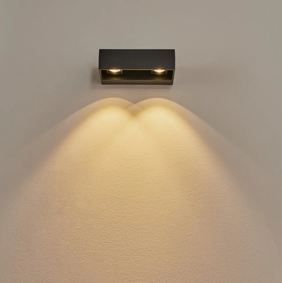Applique Murale D'Exterieurfletcher Led Anthracite, 2 Lumieres