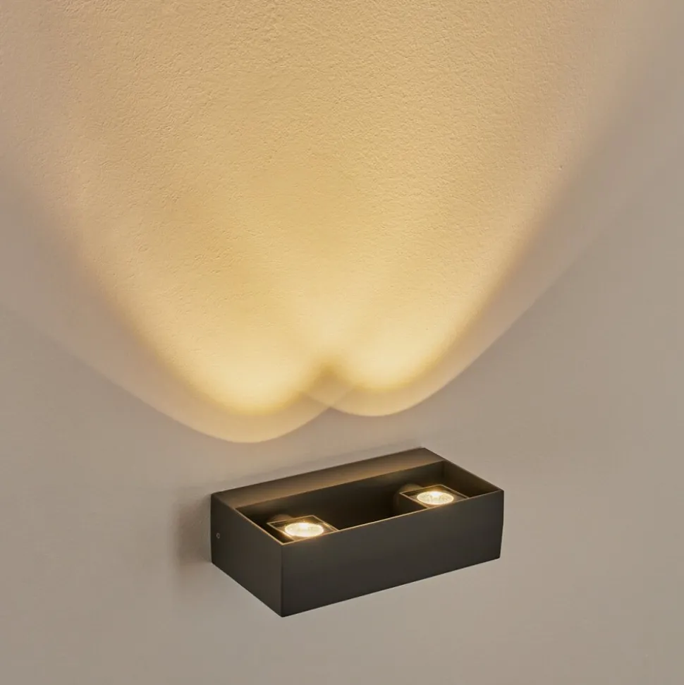 Applique Murale D'Exterieurfletcher Led Anthracite, 2 Lumieres