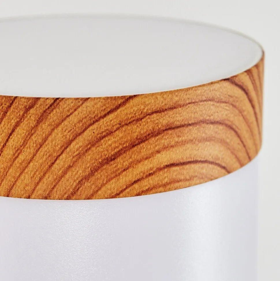 Applique Murale D'Exterieur Tenvik Led Brun, Couleur Bois, 2 Lumieres, Detecteur De Mouvement