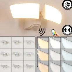 Applique Murale D'Exterieurcarnetin Led Blanc, 2 Lumieres, Detecteur De Mouvement