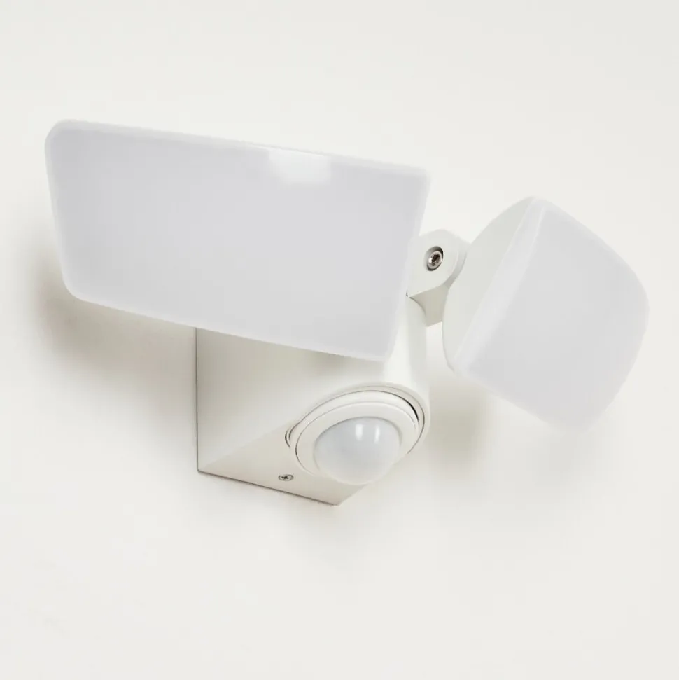 Applique Murale D'Exterieurcarnetin Led Blanc, 2 Lumieres, Detecteur De Mouvement