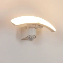 Applique Murale D'Exterieurcarnetin Led Blanc, 2 Lumieres, Detecteur De Mouvement