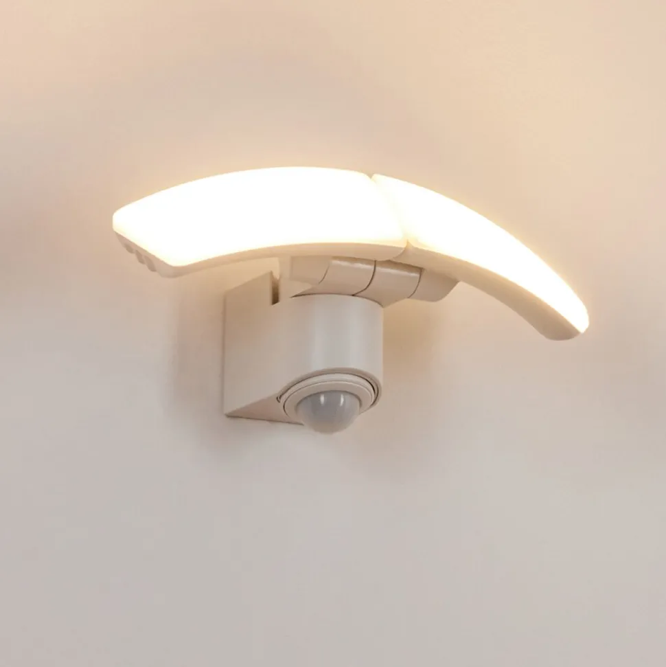 Applique Murale D'Exterieurcarnetin Led Blanc, 2 Lumieres, Detecteur De Mouvement