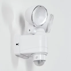 Applique Murale D'Exterieur Anyarhwi Led Blanc, 2 Lumieres, Detecteur De Mouvement