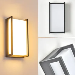 Applique Murale D'Exterieur Skove Led Anthracite, 1 Lumiere