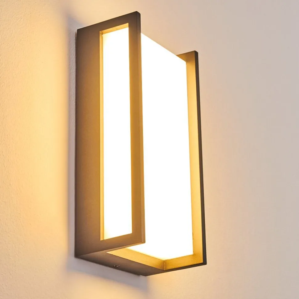 Applique Murale D'Exterieur Skove Led Anthracite, 1 Lumiere