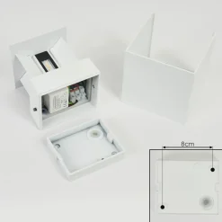 Applique Murale D'Exterieurtamarin Led Blanc, 2 Lumieres