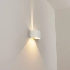 Applique Murale D'Exterieurtamarin Led Blanc, 2 Lumieres