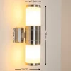 Applique Murale D'Exterieur Tolsona Acier Inoxydable, 2 Lumieres
