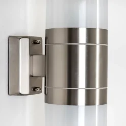 Applique Murale D'Exterieur Tolsona Acier Inoxydable, 2 Lumieres
