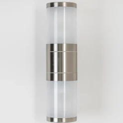Applique Murale D'Exterieur Tolsona Acier Inoxydable, 2 Lumieres