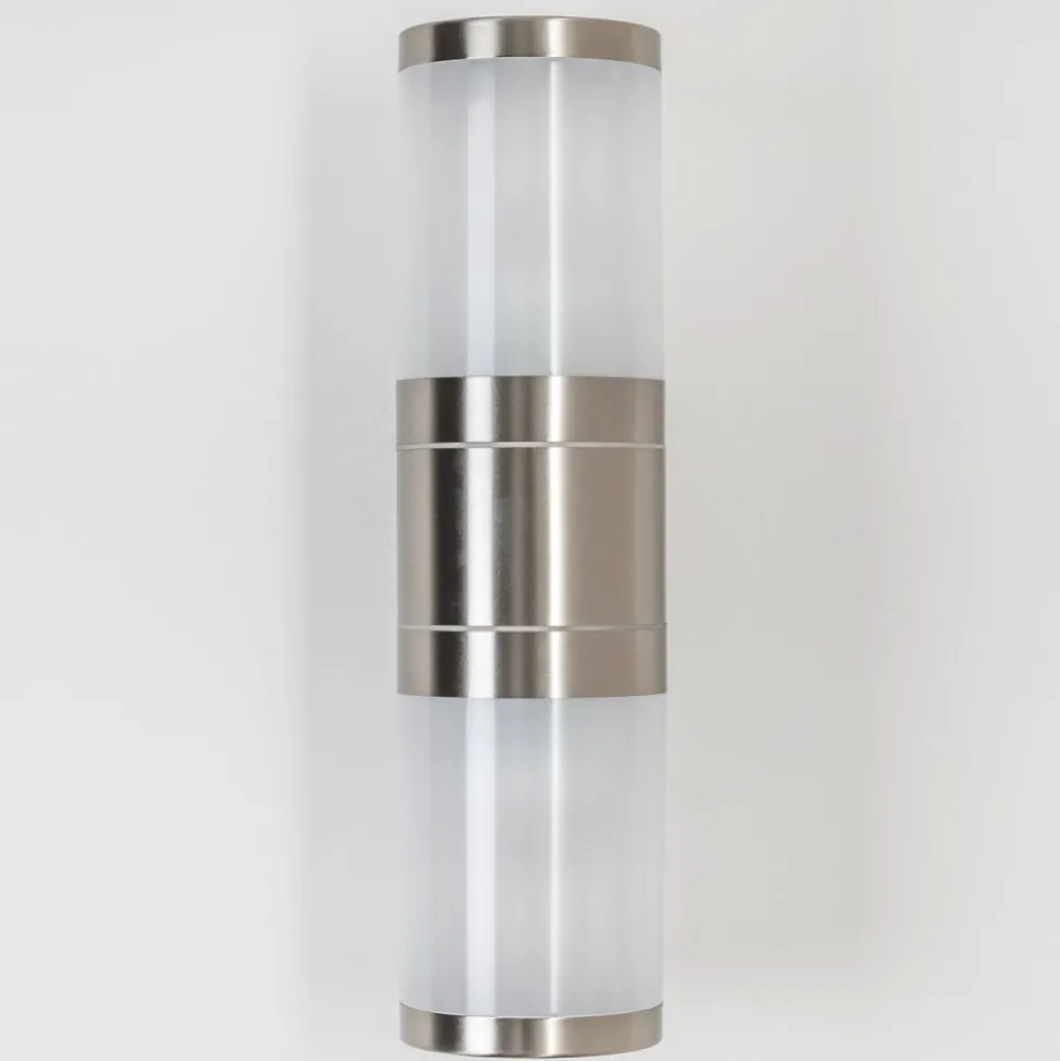 Applique Murale D'Exterieur Tolsona Acier Inoxydable, 2 Lumieres