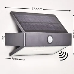 Applique Murale D'Exterieur Wiborg Led Anthracite, 1 Lumiere, Detecteur De Mouvement