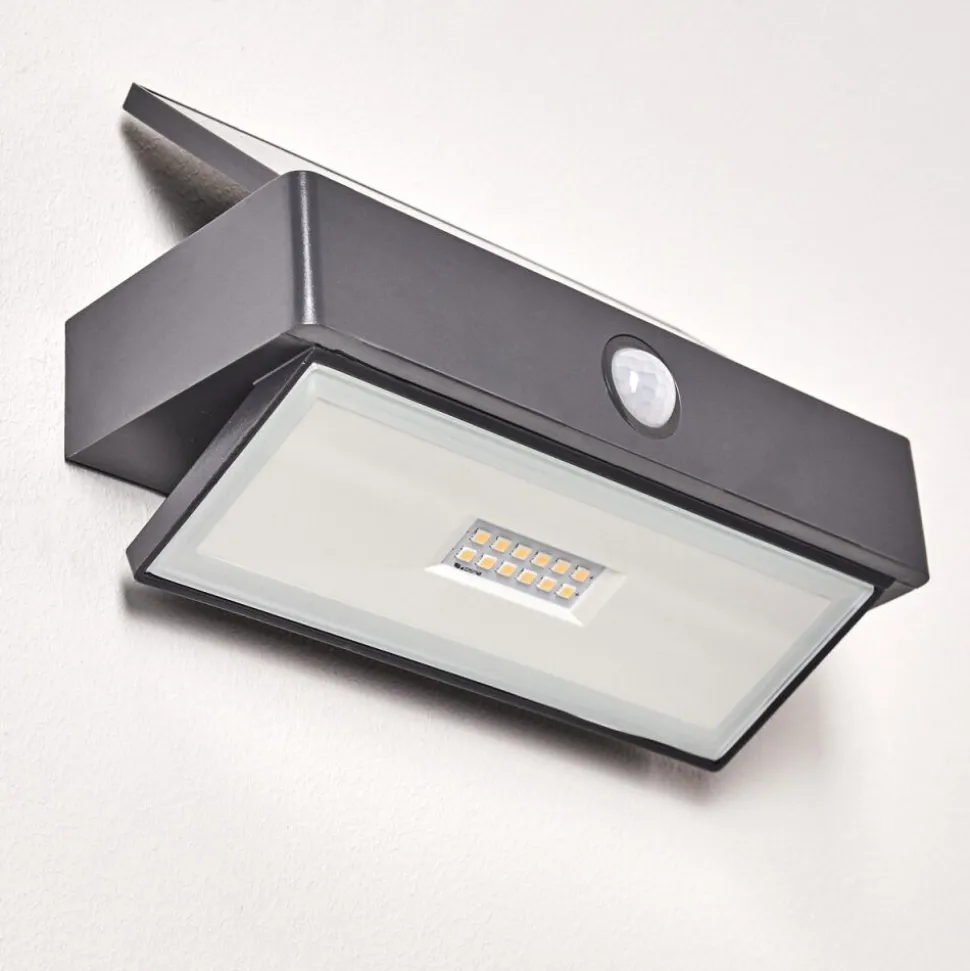 Applique Murale D'Exterieur Wiborg Led Anthracite, 1 Lumiere, Detecteur De Mouvement