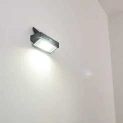 Applique Murale D'Exterieur Wiborg Led Anthracite, 1 Lumiere, Detecteur De Mouvement