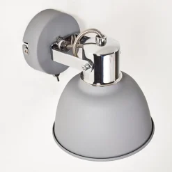 Applique Murale Dompierre Gris, Blanc, 1 Lumiere