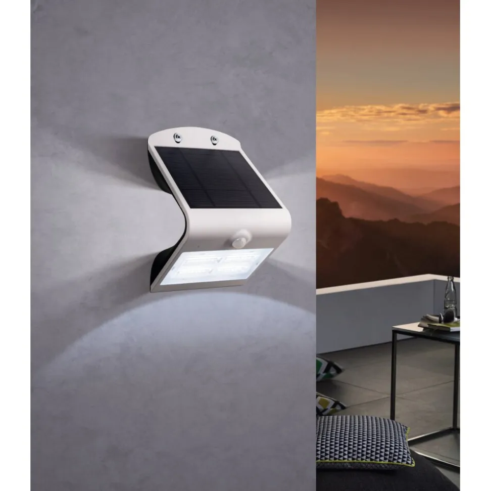 Applique Murale Eglo Lamozzo Led Blanc, 1 Lumiere, Detecteur De Mouvement