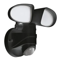 Applique Murale Eglo Pagino Led Noir, 1 Lumiere, Detecteur De Mouvement