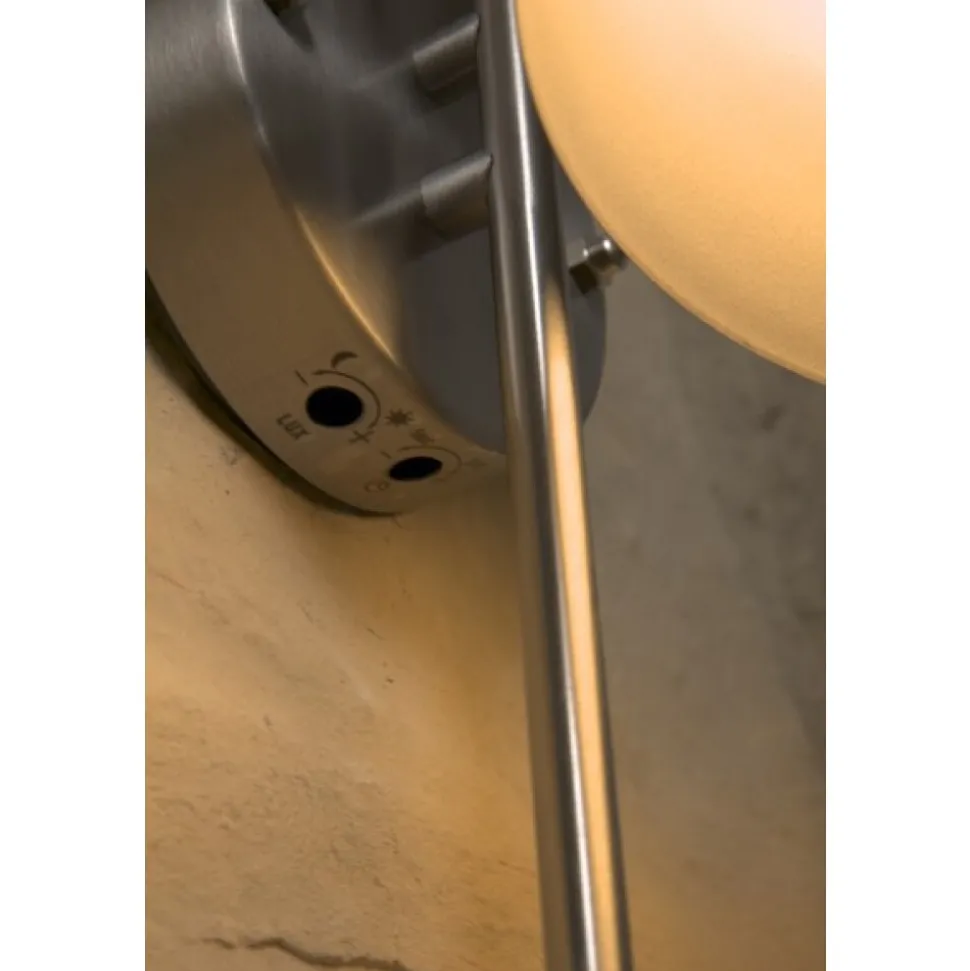 Applique Murale Eglo Sidney Acier Inoxydable, Detecteur De Mouvement