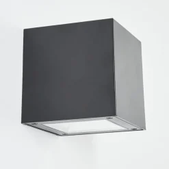 Applique Murale Exterieure Solaire Lapeer Led Noir, 1 Lumiere
