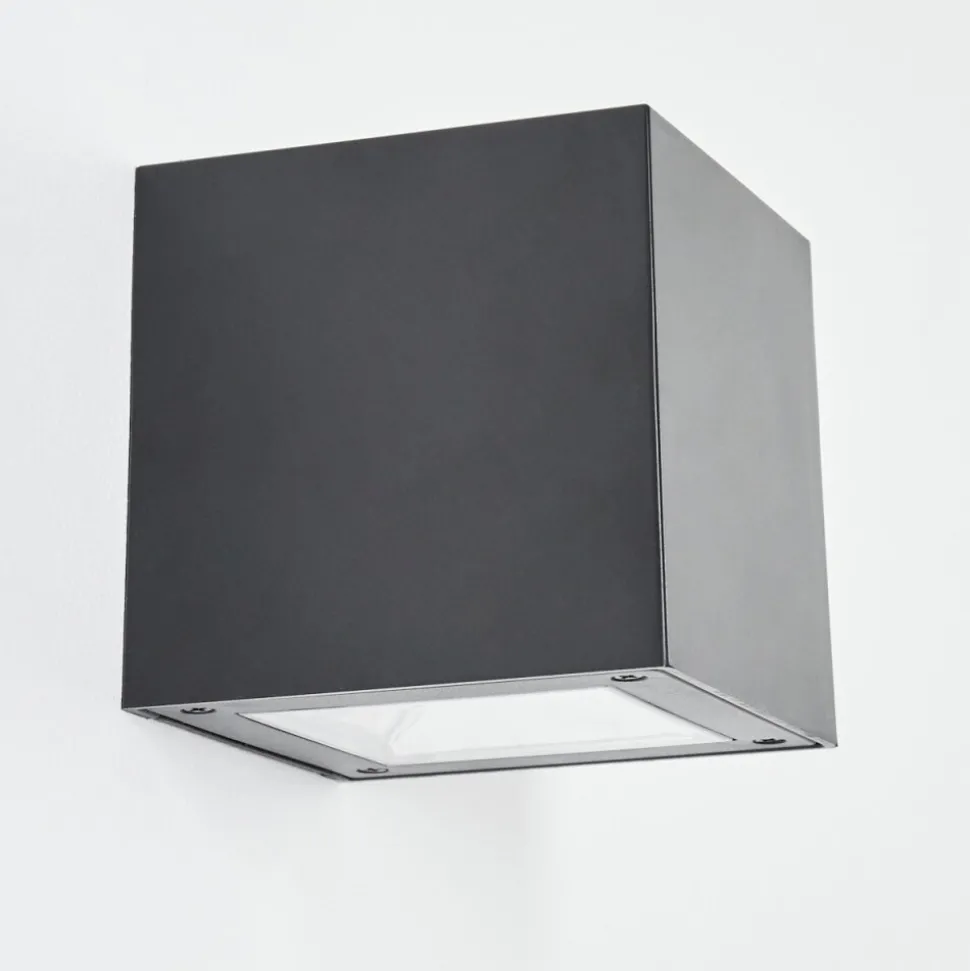 Applique Murale Exterieure Solaire Lapeer Led Noir, 1 Lumiere