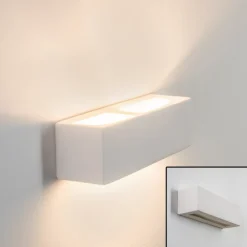 Applique Murale Gemini Blanc, 1 Lumiere
