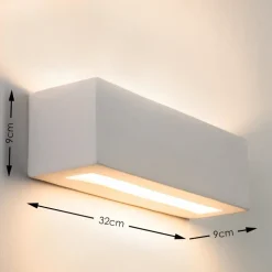 Applique Murale Gemini Blanc, 1 Lumiere