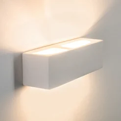 Applique Murale Gemini Blanc, 1 Lumiere