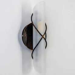 Applique Murale Globo Rania Acier Inoxydable, Noir, Blanc, 1 Lumiere