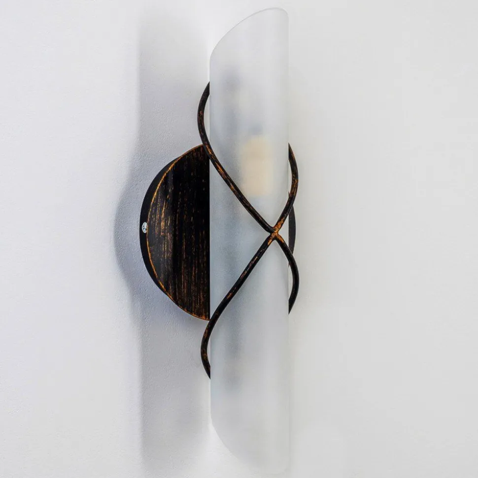 Applique Murale Globo Rania Acier Inoxydable, Noir, Blanc, 1 Lumiere