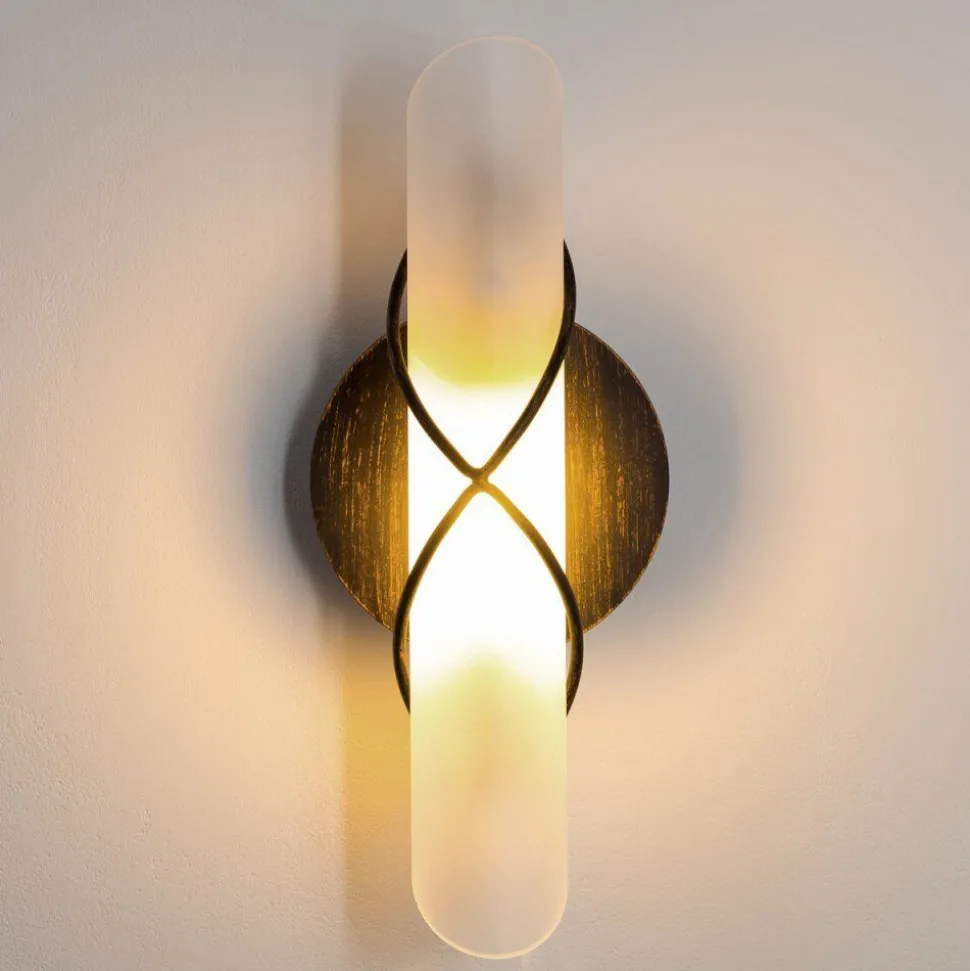 Applique Murale Globo Rania Acier Inoxydable, Noir, Blanc, 1 Lumiere