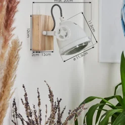 Applique Murale Herford Ecru, Blanc, 1 Lumiere