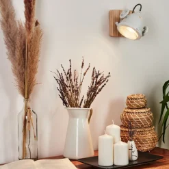 Applique Murale Herford Ecru, Blanc, 1 Lumiere