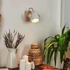 Applique Murale Herford Ecru, Blanc, 1 Lumiere