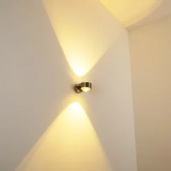 Applique Murale Indore Led Nickel Mat, 2 Lumieres