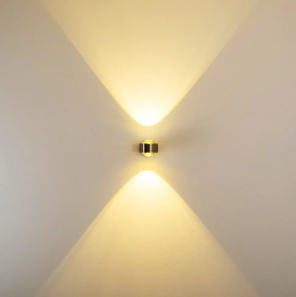 Applique Murale Indore Led Nickel Mat, 2 Lumieres