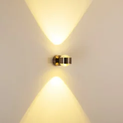 Applique Murale Indore Led Nickel Mat, 2 Lumieres