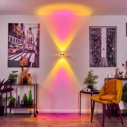Applique Murale Indore Led Aluminium, 2 Lumieres