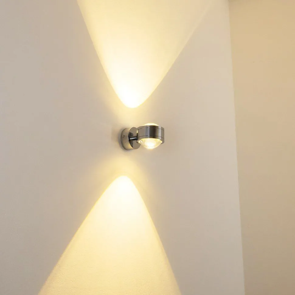 Applique Murale Indore Led Chrome, 2 Lumieres