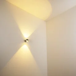 Applique Murale Indore Led Chrome, 2 Lumieres