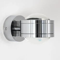 Applique Murale Indore Led Chrome, 2 Lumieres