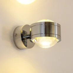Applique Murale Indore Led Chrome, 2 Lumieres