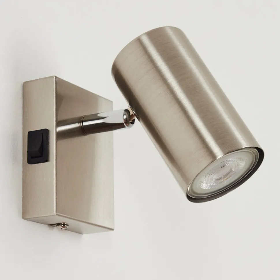 Applique Murale Javel Chrome, Nickel Mat, 1 Lumiere